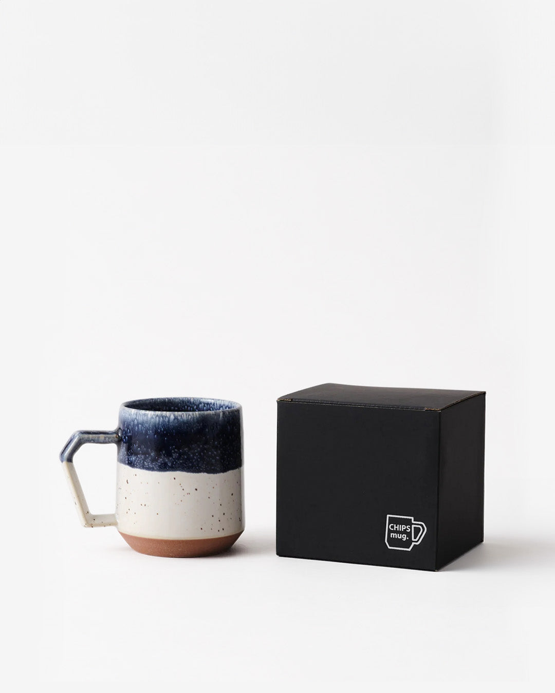 Chips Mug 美濃燒馬克杯系列 240ml - 藍白彩釉.
