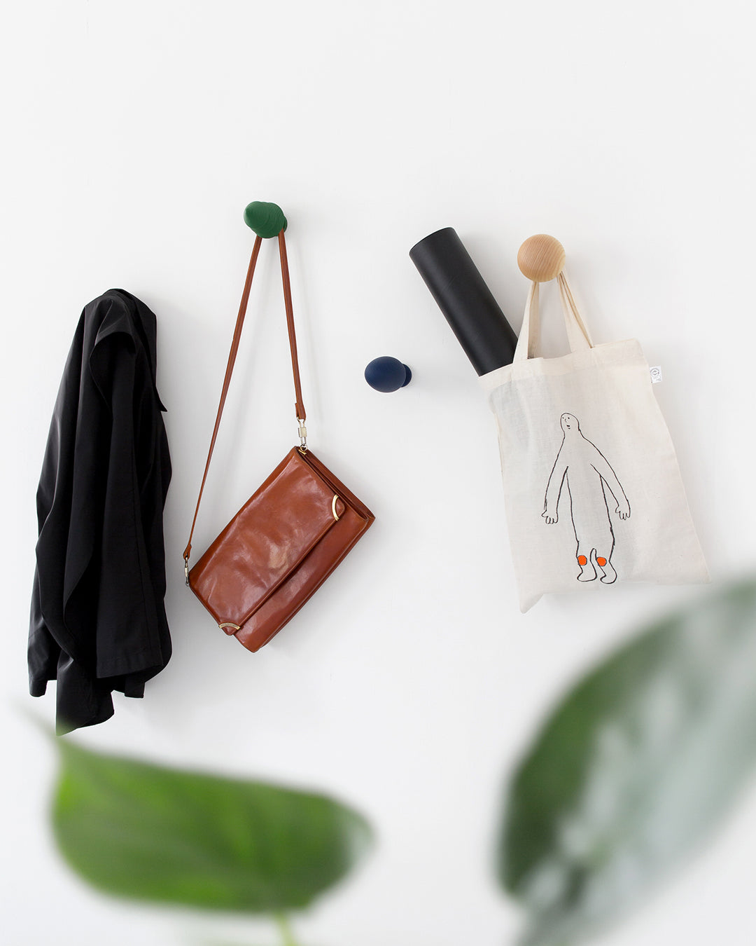 FOREST Wall Hook - 木製壁掛勾 (四色)