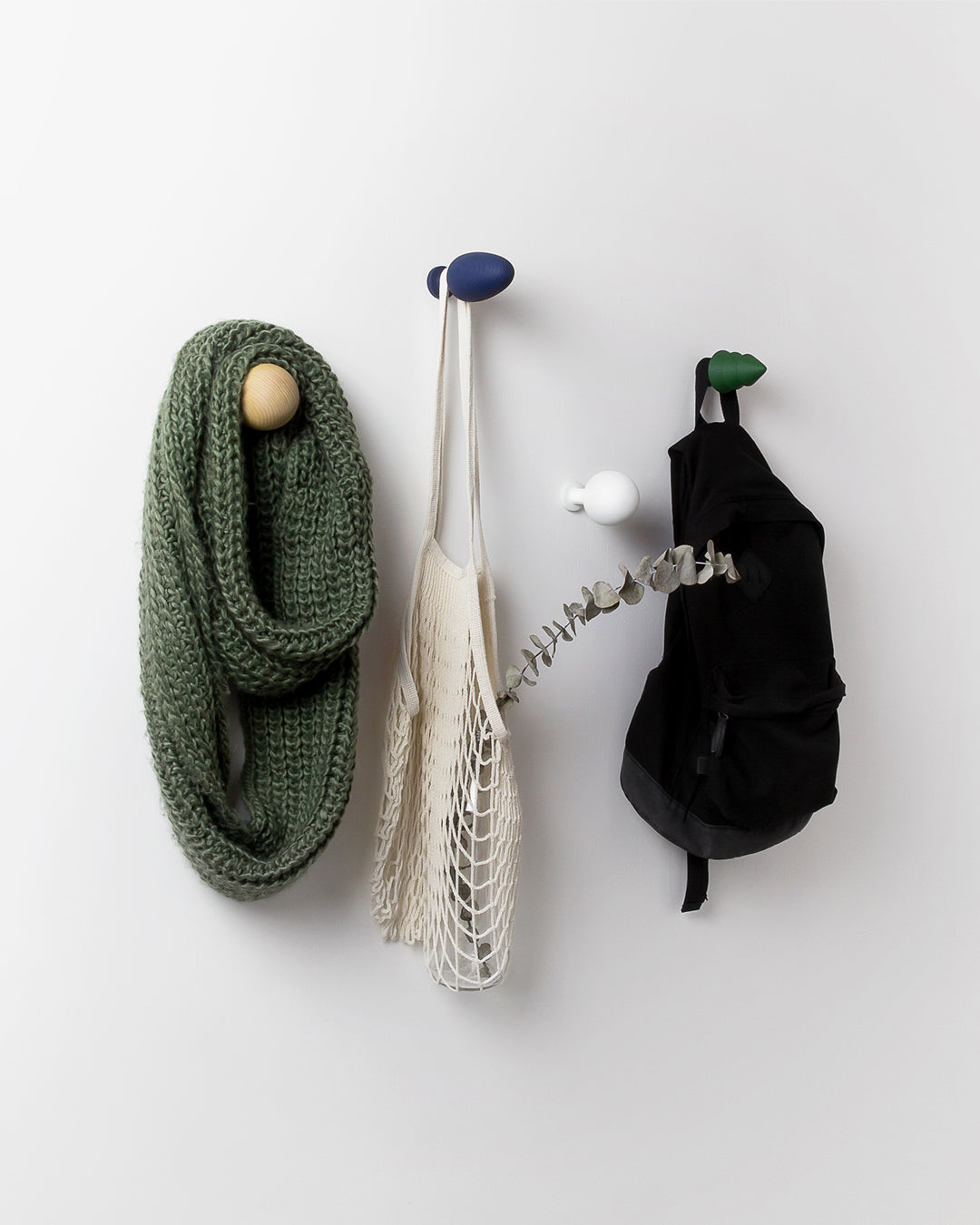 FOREST Wall Hook - 木製壁掛勾 (四色)