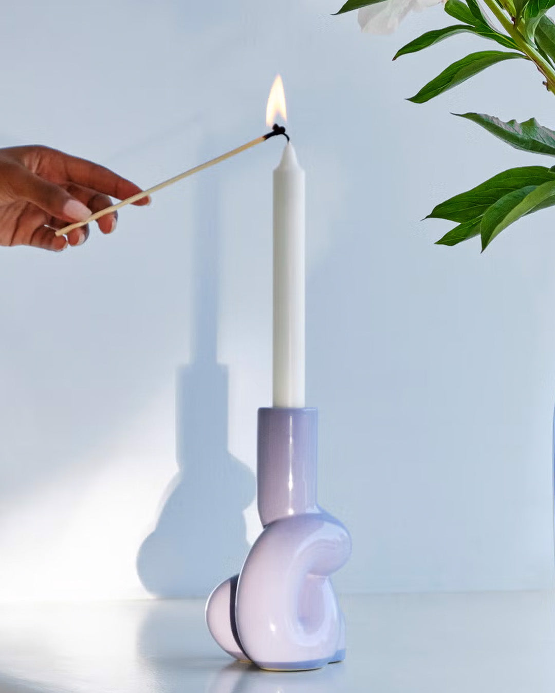 HAY︱Soft soft candle holder︱Lilac purple